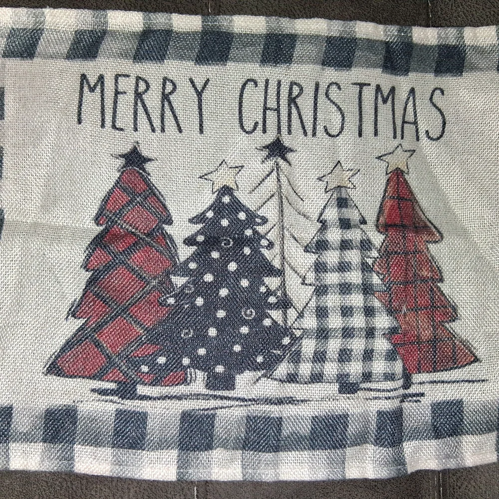 Plaid Christmas Tree Holiday Pillows